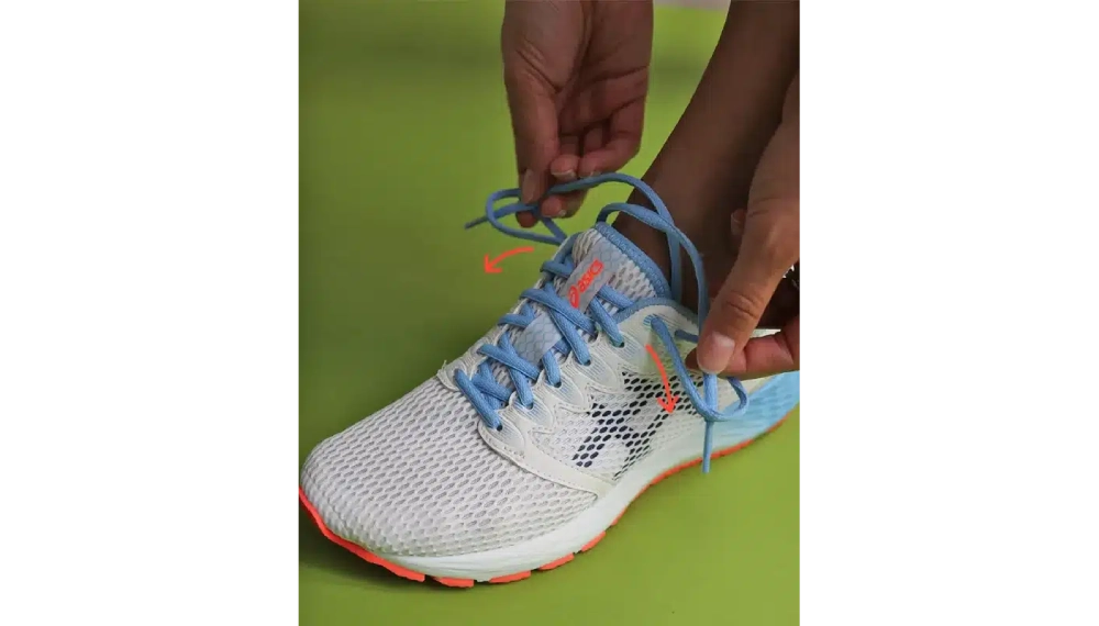روش بستن بند کفش دویدن